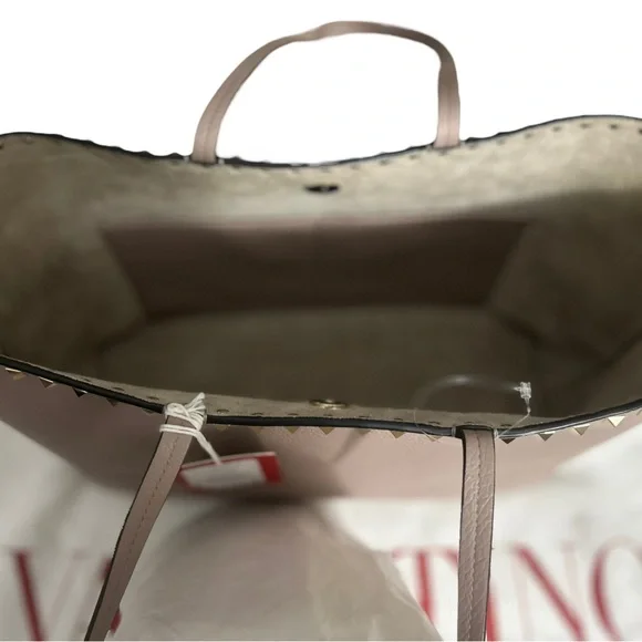 NWT VALENTINO POUDRE EAST WEST SHOPPING TOTE - Picture 9 of 13